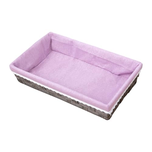Paper rope baskets for organization, paper rope storage baskets, padded desk baskets