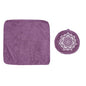 Meditation Zafu Cushion Set,Removable Machine-Washable Luxury Velvet Cover (Purple（Only Cover）) - color: Purple（only Cover）