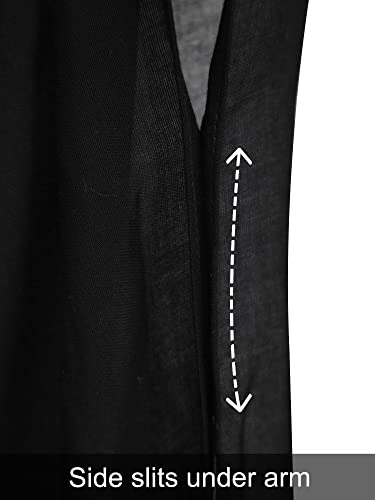 Kimonos for Women Swimsuit Coverups Beach Cover Up Swimwear Cardigan Summer - color: All Black B