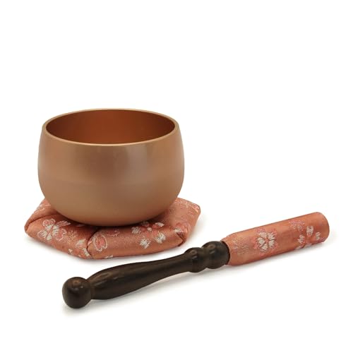 Modern & Stylish Japanese Singing Bowl, Beautiful Sound, Buddhist Altar Cocoon Bowl Shape Small Orin Bell, Japanese Designed, Crafted in Japan, Meditation, Mindfulness, Healing Sound