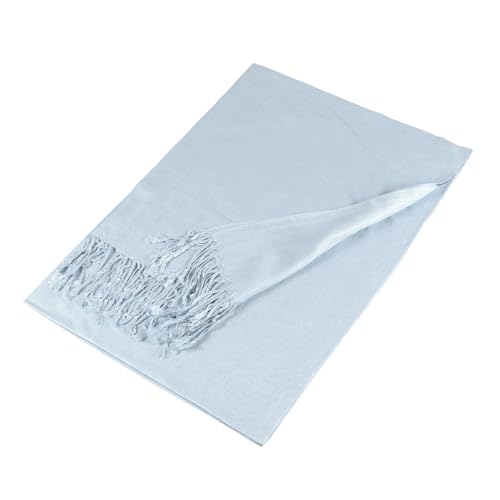 TZ Promise Women Pashmina Shawls and Wraps for Evening Dresses,Soft Large Long Scarf for Wedding,Bride Bridesmaid Gifts - color: Baby Blue