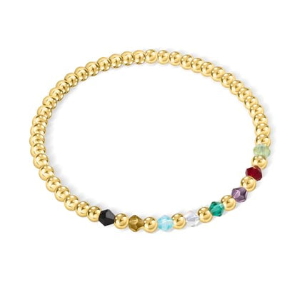 callie Personalized Women Bracelet, Family Bracelet Mother's Day Birthday Gifts for Mom Grandma Wife - color: Family Birth Stone-1