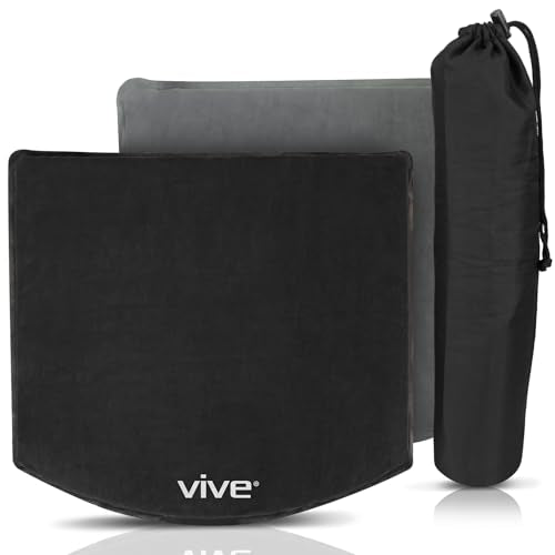 Vive Inflatable Seat Cushion - Portable Pad for Stadiums, Bleachers, Airplanes, Travel, Hiking, Camping, Backpacking, Sporting Events, Picnics - Lightweight Padded Seat Resistant to Tears & Snags