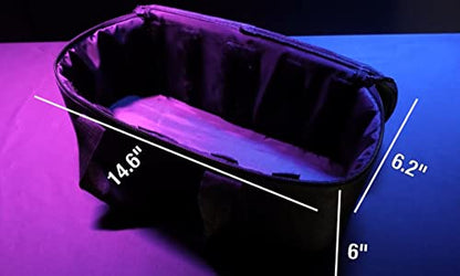 Rockville MINI RF BAG Carry Case for 5 MINI RF or IR Lights, Padded Interior, Adjustable Dividers, Perfect for Transport & Storage