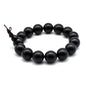 Zen Dear Unisex Natural Ebony Wood Buddhist Prayer Bead Necklace Bracelet Tibetan Prayer Mala Beaded Black - style: 15mm 15beads