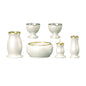 Lumiere 144-04 6 Piece Set, Pearl White, 2.5 Size