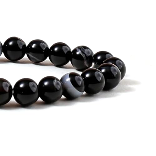 Sulemani Hakik Bead Bracelet For Men & Women Certified Round beaded Gemstone Adjustable Healing Bracelets for Negative Energy & Black Magic Protection