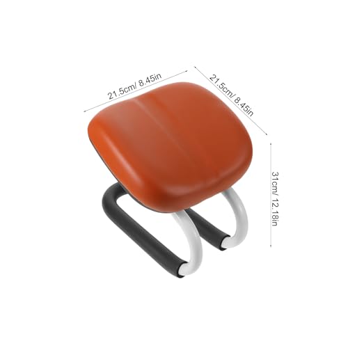 Meditation Bench: Kneeling Chair with Non-Slip Base - Soft PU Leather Stool - Adjustable Height Cushion for Prayer Home Studio Portable