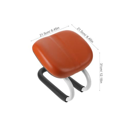 Meditation Bench: Kneeling Chair with Non-Slip Base - Soft PU Leather Stool - Adjustable Height Cushion for Prayer Home Studio Portable