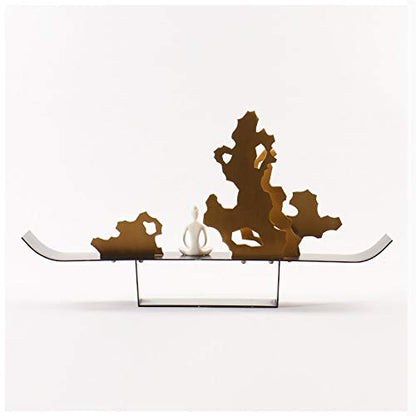 New Chinese Zen Metal Rockery Ornaments Dry Landscape Tea Room Living Room Entrance Hotel Home Decoration