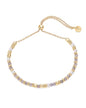PAVOI 14K Yellow Gold Plated Gemstone Beaded Bracelets for Women - Adjustable Slider Dainty Pearl Bracelet - Boho Festival Pearls, Labradorite, Sodalite, Red Jade, Amazonite Beads - Gold Jewelry Gifts - style: Labradorite
