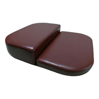 Folding Meditation Bench for Adults - PU Leather & Sponge Kneeling Stool, 18.9x11 Inch Portable Prayer Bench for Home Yoga