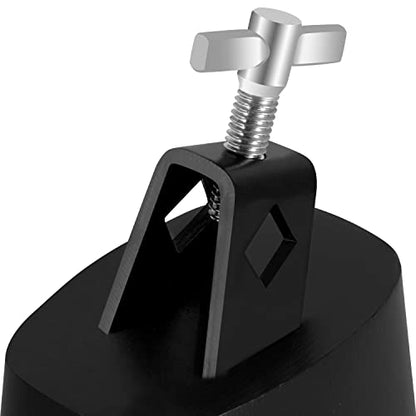Eastrock 5 inch Metal Steel Cow Bells Noise Makers Hand Percussion Cowbell with Stick for Drum Set - size: 5''