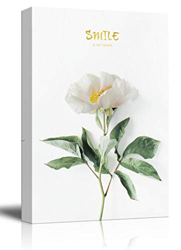 wall26 - Canvas Wall Art - Fresh Flower on White Background - Giclee Print Gallery Wrap Modern Home Art Ready to Hang - 12x18 inches - color: Artwork - 01, size: 18"L x 12"W