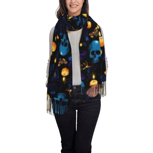 Supdreamc Cashmere Feel Scarf Soft Women Warm Cozy Scarves Multiple Colors - color: Picture (136)
