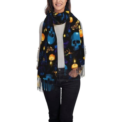 Supdreamc Cashmere Feel Scarf Soft Women Warm Cozy Scarves Multiple Colors - color: Picture (136)