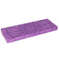 Teak Meditation Bench - Meditation Seat - Meditation Stool - Kneeling Meditation Chair - Portable Folding Meditation Bench - Seiza Yoga Meditation Bench - Prayer Bench (Violet Foam Pad) - color: Violet Foam Pad
