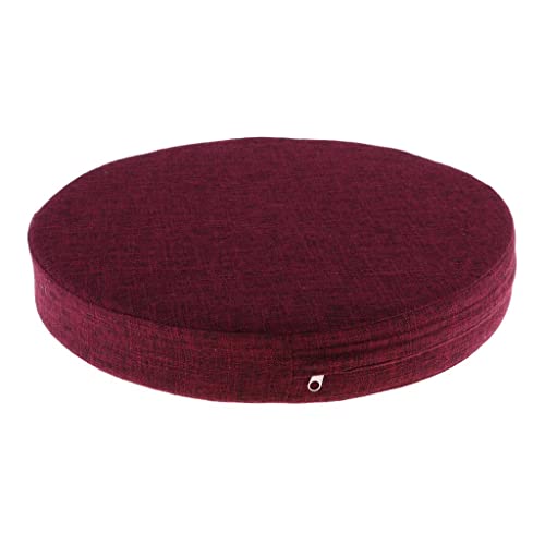 pistro Meditation Mat - Yoga Meditation Cushion 6cm Thickness Home Decor Living Room Bedroom - Wine Red