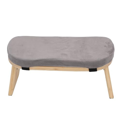 Meditation Bench, Premium Beechwood Folding Kneeling Stool Supports 260lbs Magnetic Hinge Locks, Prayer Bench with Soft Cotton Cushion Non Slip Pads for Yoga Meditation Prayer Home