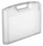 Clear Plastic Briefcase Storage Case with Foam - 48mm x 240mm x 205mm