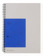 Blank Spiral Notebook 10.12 x 7.36 in (B5), 160 Pages Blank Paper, Notebook for Sketching, Writing & Study, Calendar Card Included (2025)(Iris) - color: Iris