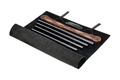 Meinl Sonic Energy Meditation Flow Chimes for Relaxing Sound Healing with Mallet and Bag, 2-Year Warranty (MFC10CMIBK), Black - color: Black, style: C Minor