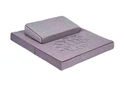 Meditation Mats,Futons, Household Folding, Thickened Fabrics, Coconut Palm, Kneeling Mats(Size:31x31inch,Color:Gray) - color: Gray, size: 31x31inch