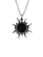 Sacina Gothic Boho Sun Necklace, Black Sun Grunge Witchy Necklace, Christmas New Year Jewelry Gift For Women