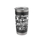 Emergency Kit for Guided Meditations Design Stainless Steel Insulated Tumbler - color: Black