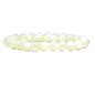 Amandastone Natural Gemstone 8mm Round Beads Stretch Bracelet 7 Inch - color: Mother Of Pearl