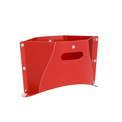 Folding Portable Camping Hiking Stool, Lightweight Collapsable Foldable Chair for Travel Gathering BBQ Subway Backpacking Outdoor Squatty Potty Ultralight Mini (Red) - color: Red