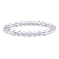 Justinstones Gem Semi Precious Gemstone 6mm Round Beads Stretch Bracelet 6.5 Inch - color: Clear Quartz