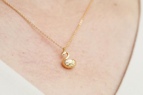 Golden Necklace for Women Virgin Mary Angel Butterfly Necklace Sister New Mom Friendship Necklace Birthday Christmas Gift - style: Swan