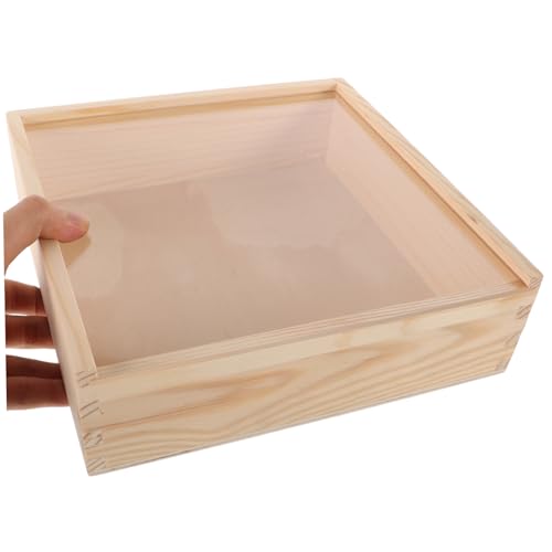 Acrylic Storage Box Sliding Lid Multi-functional Organizer for Jewelry and Trinkets Sturdy Acrylic Lid Suitable for Home and Office Use