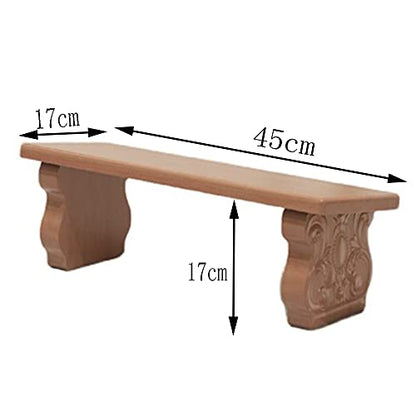 Meditation Bench, Folding Meditation Table, Oblique Leg Solid Wood Kneeling Stool, Portable Ergonomic seat, Meditation Swing Stool/A / 45×17×17cm