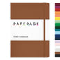PAPERAGE Lined Journal Notebook, Hardcover Journal for Women & Men, 160 Pages, (5.6 in x 8 in), College Ruled Journaling Notebook for Work, School Supplies & Note Taking, (Cognac) - color: Cognac, style: A. Lined