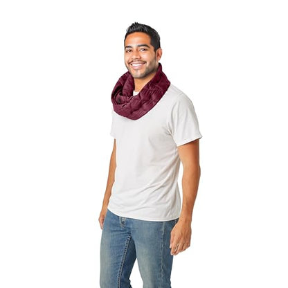 Weighted Infinity Scarf, 3 lb Sensory Shoulder Wrap for Everyday Comfort - color: Raspberry