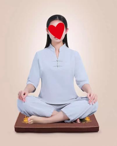 Meditation Mats,Futons, Household Folding, Thickened Fabrics, Coconut Palm, Kneeling Mats(Size:60x60cm(24x24inch),Color:Purple) - color: Purple, size: 60x60cm(24x24inch)
