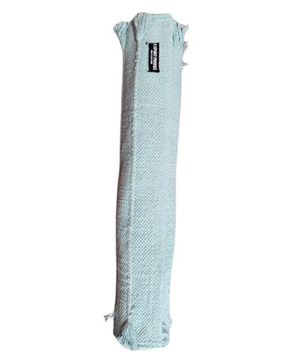Indian Handmade100 % Organic Anti Skid Multi Colour Cotton Yoga Mat - Eco-Friendly Hand-Woven Rug - Non-Slip & Thick (24”x72”x5mm) for Hot yoga & Everyday Fitness at Home - Comfortable & Foldable Extra-Long Mat - color: Sky Blue
