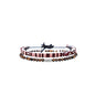 Made by Nami 2 Pcs Boho Surfer Bracelets for Men and Women Waterproof and Adjustable Beach Bracelets for Men and Women Set of 2 Beaded & Braided - color: Tiger-Eye & Ruby Red