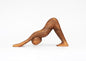 G6 Collection 8" Wooden Handmade Abstract Sculpture Art Decorative Home Decor Handcrafted Figurine Accent Decoration Artwork Hand Carved, Downward Facing Dog - style: Downward Facing Dog