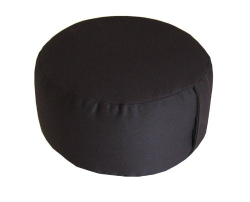 Round Buckwheat Zafu Meditation Cushion - color: Brown