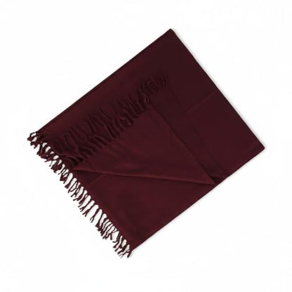 Wool Shawl Large Thick Pashmina Travel Blanket Scarf Winter Wraps for Men and Women Woolen Meditation Shawl Blanket Wrap