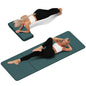 Foldable Yoga Mat Extra Thick 0.32 Inches（8mm） - SGS Certified POE Material Exercise Mat, Non-Slip Design Fitness Mats, Multi-Purpose Workout Mats for Studio or Home Use - color: Deep green