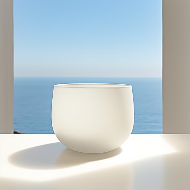 TOPFUND 528 Hz Solfeggio Crystal Singing Bowl 8 inch with Heavy Duty Carrying Case and Suede Mallet - color: 528Hz Singing Bowl, size: 8 inch
