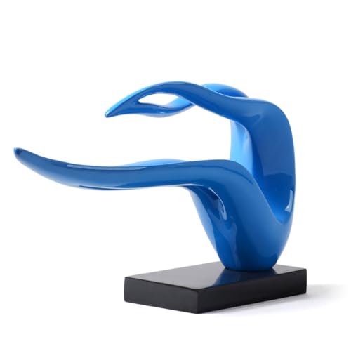 HAUCOZE Abstract Woman Figurine Modern Sculpture Home Art Decor Table Centerpiece Gift for Bedroom Living Room Polyresin 15.7 Inch