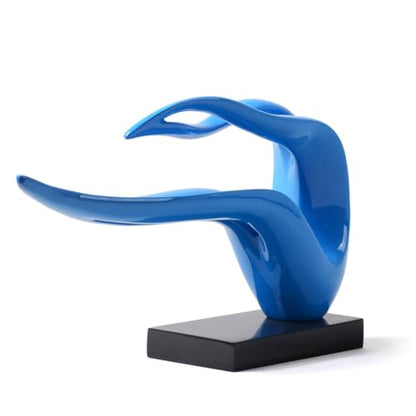 HAUCOZE Abstract Woman Figurine Modern Sculpture Home Art Decor Table Centerpiece Gift for Bedroom Living Room Polyresin 15.7 Inch