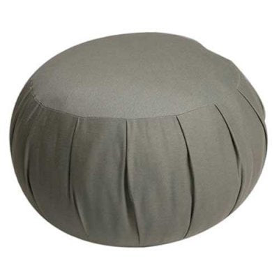 Kapok Zafu and Zabuton Meditation Cushion Set (2pc) - color: Olive