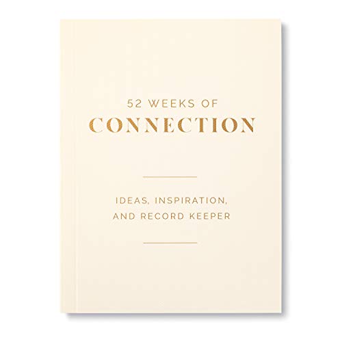 A Year of Connection Card Kit by Compendium - A Boxed Note Card Kit to Inspire 52 Weeks of Meaningful Moments - color: Cream & Blue: A Year of Connection