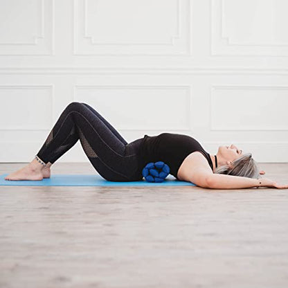 Zafuko Rollable Cushion - Organic Kapok Filling, use Rolled or Flat for Yoga and Meditation, Lightweight, Great car or seat Cushion